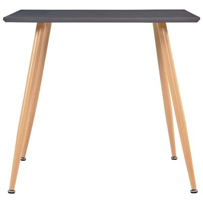 vidaXL spisebord 80,5 x 80,5 x 73 cm MDF grå og egetræsfarve