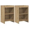 vidaXL Sengeborde 2 stk. Artisan-eg 40 x 30 x 60 cm Konstrueret tr&aelig;