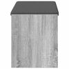 vidaXL Hallb&aelig;nk Gr&aring; Sonoma 83 x 38 x 45 cm Kunstigt tr&aelig; og stof