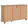 vidaXL Sideboard ASKIM Brun 133.5 x 40 x 79 cm Massivt fyrretræ
