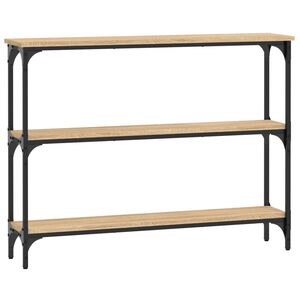 vidaXL konsolbord 100x22,5x75 cm konstrueret tr&aelig; sonoma-eg