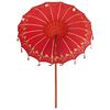 vidaXL Balinesisk Parasol R&oslash;d 185 x 185 x 260 cm