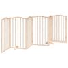 vidaXL hundegitter med d&oslash;r, foldbar, 6 paneler, 300 cm poppeltr&aelig;