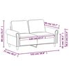 vidaXL 2-personers sofa 120 cm kunstl&aelig;der cappuccino