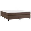 vidaXL Boxspring sengeramme 180x200 cm kunstl&aelig;der brun