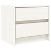 vidaXL sengebord 40x31x35,5 cm massivt fyrretr&aelig; hvid
