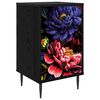 vidaXL Natskab KIEL Sort eg 36 x 33 x 61 cm Konstrueret tr&aelig;