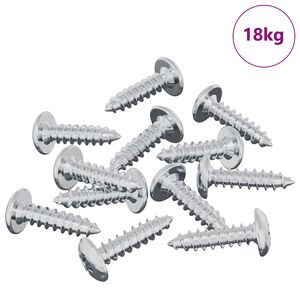 vidaXL Skrue 13636 pcs S&oslash;lv M4 x 16 mm St&aring;l