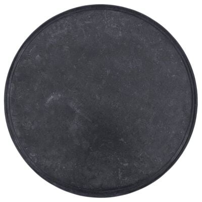 vidaXL bordplade Ø60x2,5 cm marmor sort
