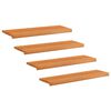 vidaXL Trappetrin 4 stk. 90 x 25 x 2 cm Lys Brun Solid b&oslash;g