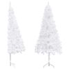 vidaXL kunstigt juletr&aelig; til hj&oslash;rne 240 cm PVC hvid