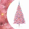 vidaXL Kunstig Forbelyst Juletr&aelig; med 300 LED'er Lyser&oslash;d 180 cm PVC