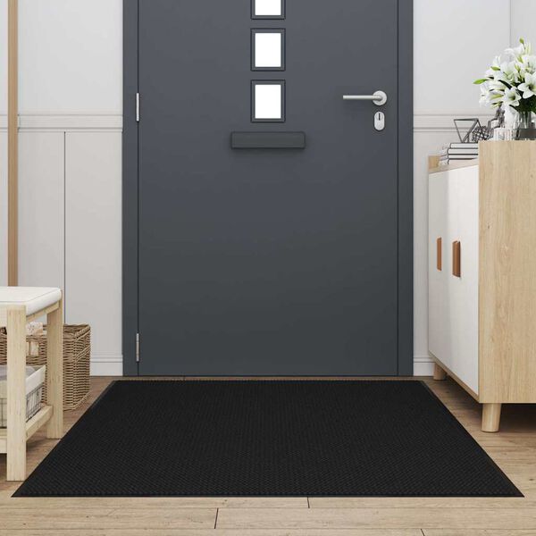 vidaXL D&oslash;rm&aring;tte Sort 115x200 cm