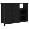 vidaXL sk&aelig;nk 100x33x75 cm konstrueret tr&aelig; sort