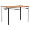 vidaXL spisebord 120 x 70 x 75 cm MDF brun