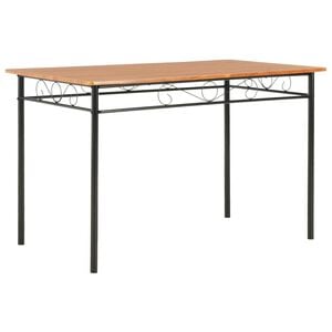 vidaXL spisebord 120 x 70 x 75 cm MDF brun