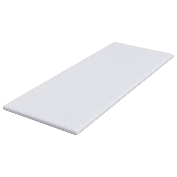 vidaXL Madras topper Hvid 80 x 200 cm Jacquard Stof