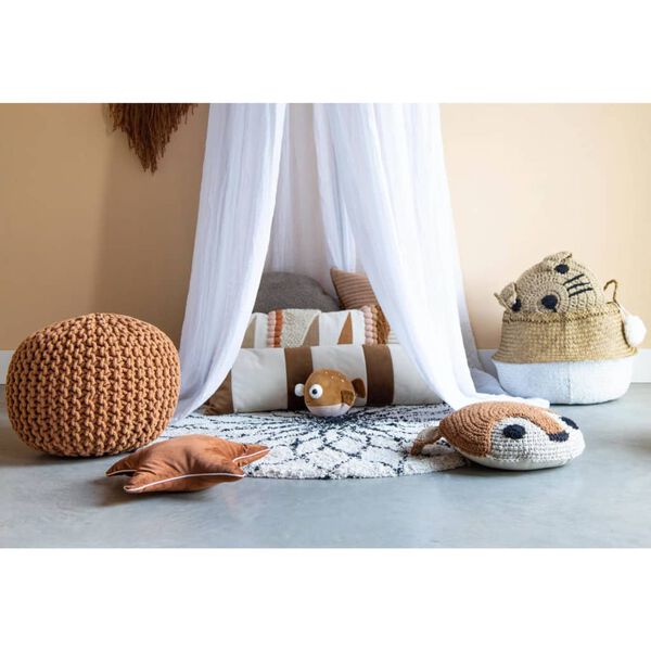 KidsDepot pude Marnie 55x35 cm bomuld terrakotta