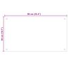 vidaXL K&oslash;kkenbacksplash 2 pcs Transparent 90 x 50 cm h&aelig;rdet glas