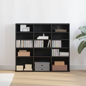 vidaXL cd-reol 100x23x89,5 cm konstrueret tr&aelig; sort-eg