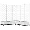 vidaXL plantekasse med espalier 120x120x121,5 cm PP hvid