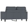 vidaXL 2-personers sofa 120 cm velour mørkegrå