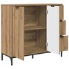 vidaXL Sideboard Artisan Egetr&aelig; 89,5 x 33 x 82 cm Konstrueret tr&aelig;