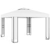 vidaXL pavillon med dobbelttag 3x3 m hvid