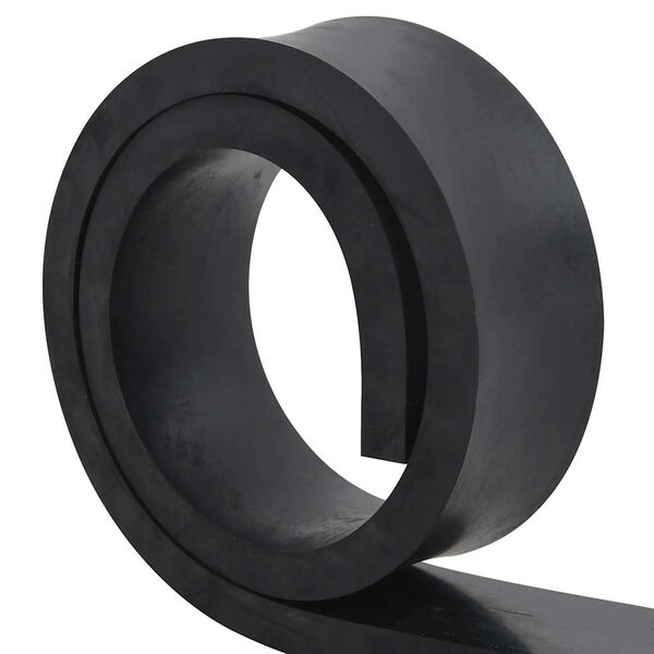 vidaXL gummikant til sneplov 200x8x2 cm sort