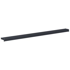 vidaXL Vindueskarm Anthracit med tr&aelig;struktur 160 x 10 x 4,5 cm PVC