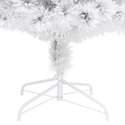vidaXL kunstigt juletræ med lys 120 cm fiberoptisk hvid