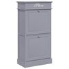 vidaXL skoskab 50 x 28 x 98 cm kejsertr&aelig; gr&aring;