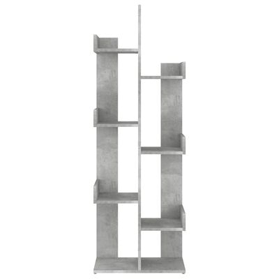 vidaXL bogreol 48x25,5x140 cm spånplade betongrå
