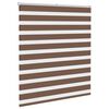 vidaXL zebragardin brun 125x100 cm stofbredde 120,9 cm polyester