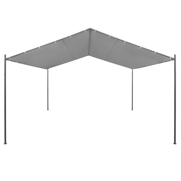 vidaXL havepavillon st&aring;l 400 x 400 x 260 cm antracitgr&aring;