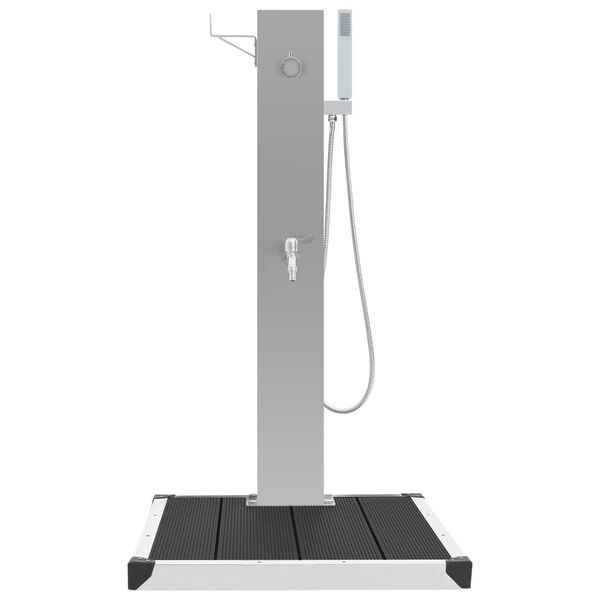 vidaXL udend&oslash;rsbruser med bakke WPC rustfrit st&aring;l