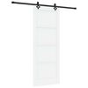 vidaXL Skyded&oslash;r 83 x 211 cm Konstrueret tr&aelig; Hvid og sort