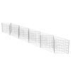 vidaXL gabionkurv galvaniseret st&aring;l 300 x 30 x 50 cm