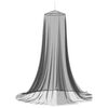 vidaXL Myggenet til seng 156 mesh Sort ⌀56 x 220 cm Polyester