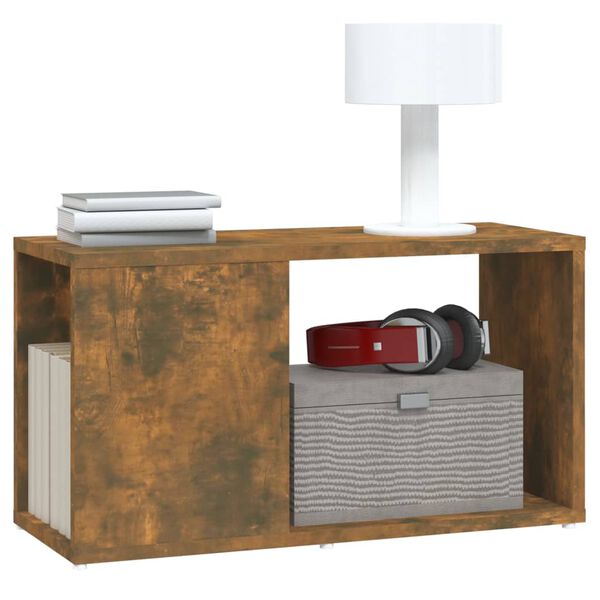 vidaXL tv-bord 60x24x32 cm konstrueret træ røget egetræsfarve