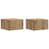 vidaXL V&aelig;gh&aelig;ngt Sideskab 2 pcs Artisan-eg 34,5 x 33 x 20 cm