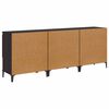 vidaXL Sideboards 3 pcs Sort eg 60 x 35 x 70 cm Konstrueret tr&aelig;