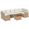 vidaXL Havesofa Sæt 8 pcs Beige og hvid