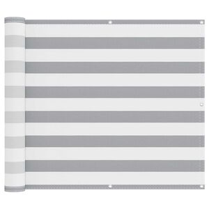 vidaXL Altan Sk&aelig;rm Lys Gr&aring; og Hvid 100 x 300 cm Oxford stof