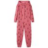 vidaXL Onesie med h&aelig;tte til b&oslash;rn str. 92 gammelrosa