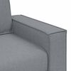 vidaXL Sofa 3 pcs Lysegrå Linned-blandet stof