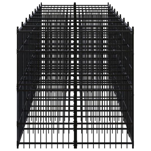 vidaXL udend&oslash;rs hundel&oslash;beg&aring;rd 14,75 m&sup2; st&aring;l
