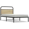 vidaXL sengeramme 90x200 cm uden madras konstrueret tr&aelig; sonoma-eg
