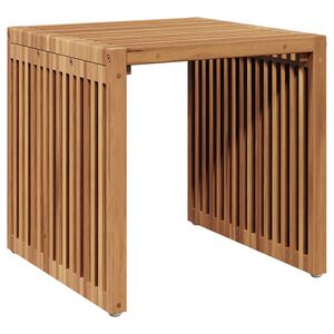 vidaXL Have Side Bord Brun 45 x 45,5 x 45,5 cm Massiv Teaktr&aelig;