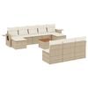vidaXL sofas&aelig;t til haven 11 dele med hynder polyrattan beige
